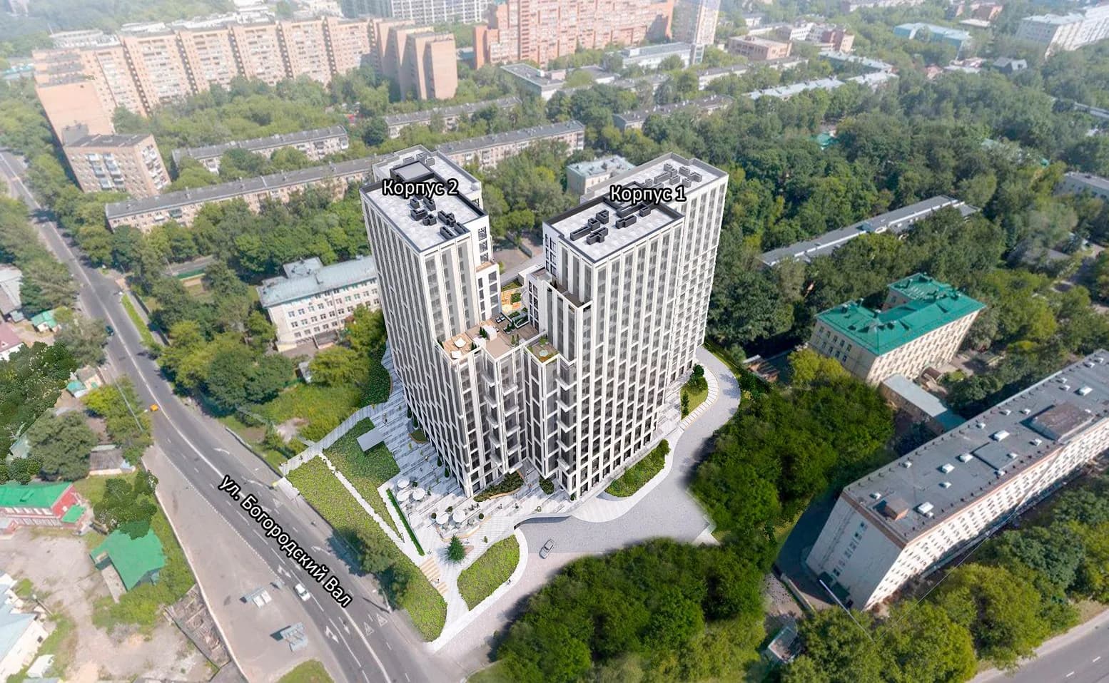 «Эвопарк Сокольники» сверху